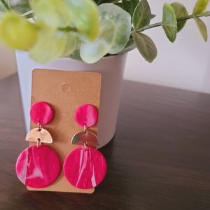 Handmade clay earrings